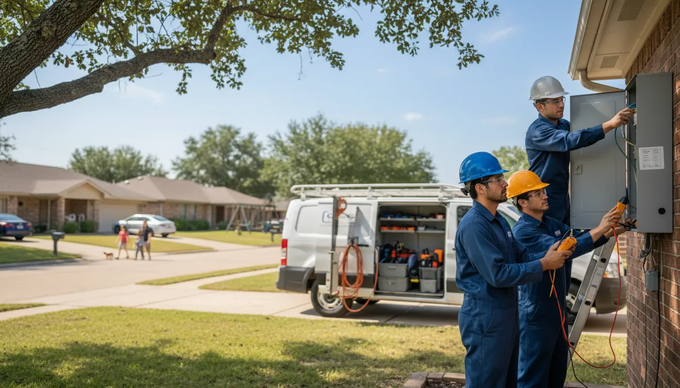 Certified electrician providing emergency electrical services in Victoria, TX